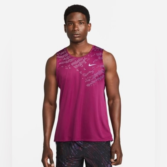 Nike Tank Top Dri-FIT UV Run Division Miller - Purple - Picture 2 of 6
